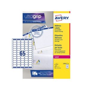 Avery Mini Lbls Wht 65L/Sh Lsr Bx25