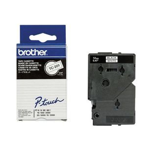 Brother Tc-201 Tpe 12Mm Blk/Wht Tpe