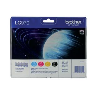 Brother Lc970 Ink Cart Mpk Cmyk