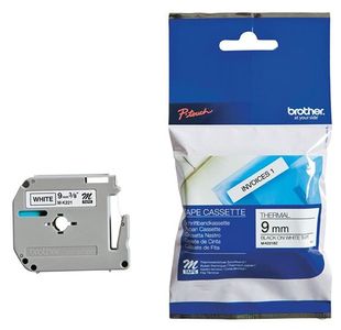 Brother P-Touch Tpe 9Mm Blk/Wht Tpe