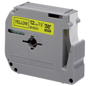 Brother P-Touch Tpe 12Mm Blk/Ylw Tpe