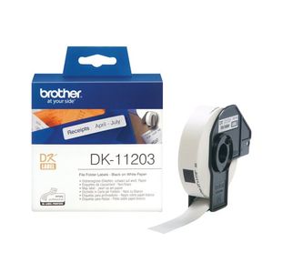 Brother Dk11203 Lbl Roll Blk On Wht