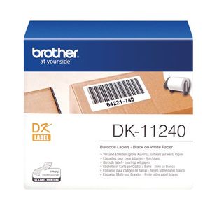 Brother Barcode Labels Roll Blk O Wh