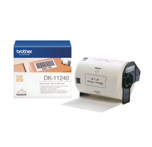 Brother Barcode Labels Roll Blk O Wh