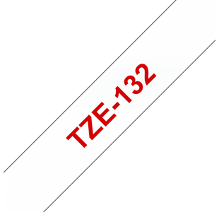Brother Tze Tpe 12Mmx8M Red/Clr Tpe