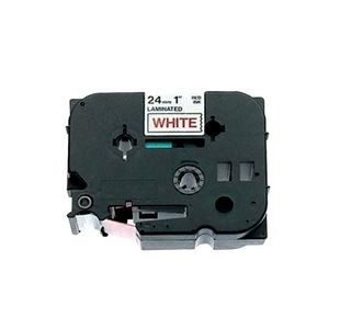 Brother Tze Tpe 24Mmx8M Red/Wht Tpe