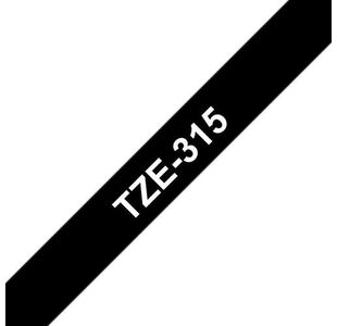 Brother Tze Tpe 6Mmx8M Wht/Blk Tpe