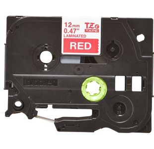 Brother Tze Tpe 12Mmx8M Wht/Red Tpe