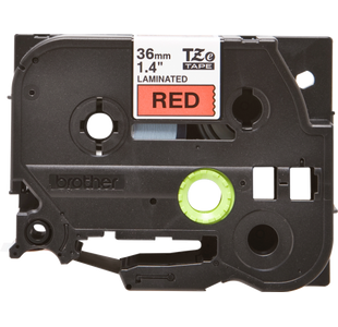 Brother Tze Tpe 36Mmx8M Blk/Red Tpe