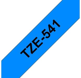 Brother Tze Tpe 18Mmx8M Blk/Blue Tpe