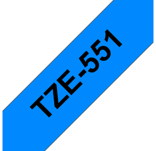 Brother Tze Tpe 24Mmx8M Blk/Blue Tpe
