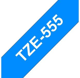 Brother Tze Tpe 24Mmx8M Wht/Blue Tpe