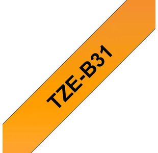 Brother Tze Tpe 12Mmx8M Blk/Org Tpe