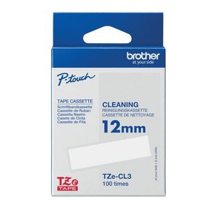 Brother Tze Ph Clng Tpe 12Mm Blk/Wht