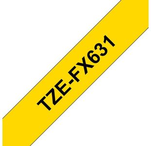 Brother Tze Tpe 12Mmx8M Blk/Ylw