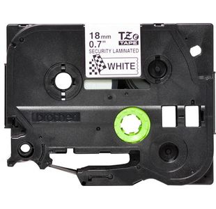 Brother Tze Sec Tpe 18Mm Blk/Wht