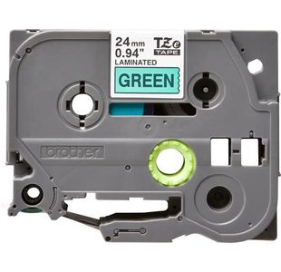 Brother Tze Tpe 24Mmx8M Blk/Grn Tpe