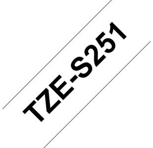 Brother Tze Tpe 24Mmx8M Blk/Wht Tpe
