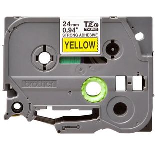 Brother Tze Tpe 24Mmx8M Blk/Ylw Tpe