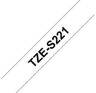 Brother Tze Tpe 9Mmx8M Blk/Wht Tpe