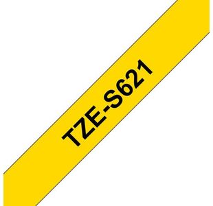 Brother Tze Tpe 9Mmx8M Blk/Ylw Tpe