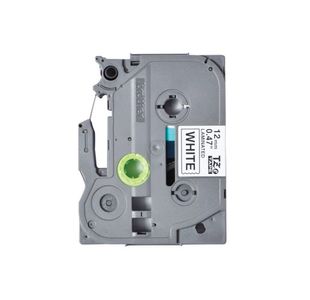 Brother Tze Tpe 12Mmx4M Blk/Wht Tpe