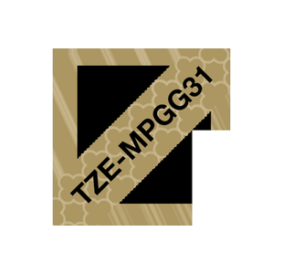 Brother Tze Tpe 12Mm Blk/Gold