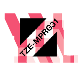 Brother Tze Tpe 12Mm Blk/Red Gingham