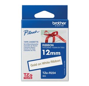 Brother Tze Ribbon Tpe 12Mm Gold/Wht