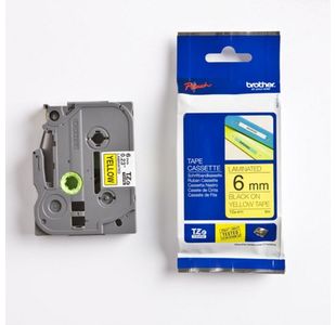 Brother Tze Tpe 6Mmx8M Blk/Ylw Tpe
