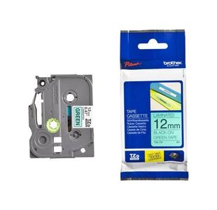 Brother Tze Tpe 12Mmx8M Blk/Grn Tpe