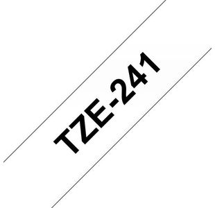 Brother Tze Tpe 18Mmx8M Blk/Wht Tpe