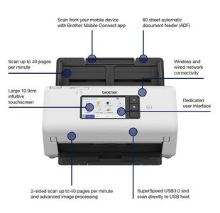 Brother Ads-4700W Dsktop Doc Scanner
