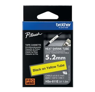 Brother Hse Tube Tpe 5.2Mm Blk/Ylw