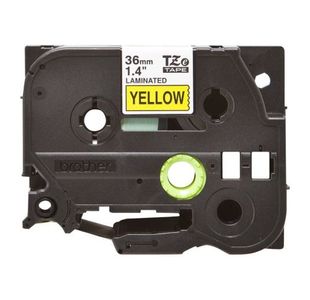 Brother Tze Tpe 36Mmx8M Blk/Ylw Tpe