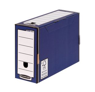 Fellowes Fliptop Storg Box Bl/Wh P10