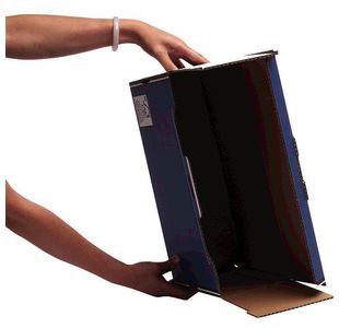 Fellowes Fliptop Storg Box Bl/Wh P10