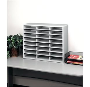 Fellowes Lit Org 24 A4 Cmprt Dve Gry