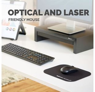Fellowes Microban Black Mouse Mat