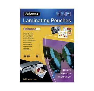 Fellowes A4 Matt Lam Pouch Pk100