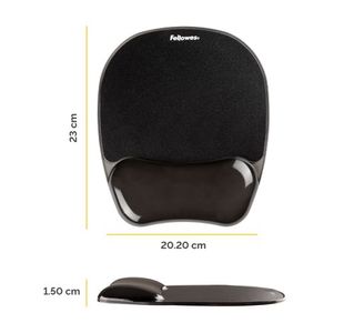 Fellowes Crystal Mouse Pad Black