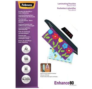 Fellowes A3 Lamg Pouch 80M Pk100