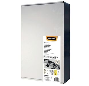 Fellowes 12Mm Blk Wire Bind Pk100