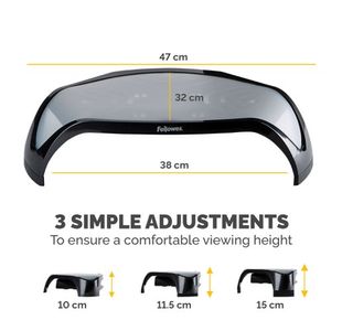 Fellowes Monitor Stand Blk/Clr