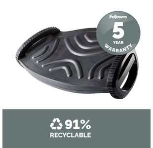 Fellowes Smrt Suites Foot Rockr Blk