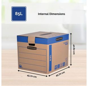 Smoothmove Rmval Box 85L Brn/Blu Pk5