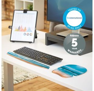 Fellowes Mousepad Wrist Supp Beach