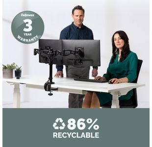Fellowes Vista Dual Mon Arm