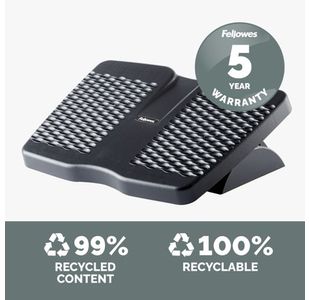Fellowes Refresh Footrest Black