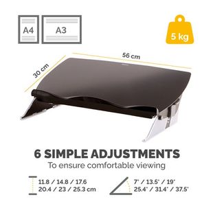 Fellowes Easy Glide Doc Slope Blk